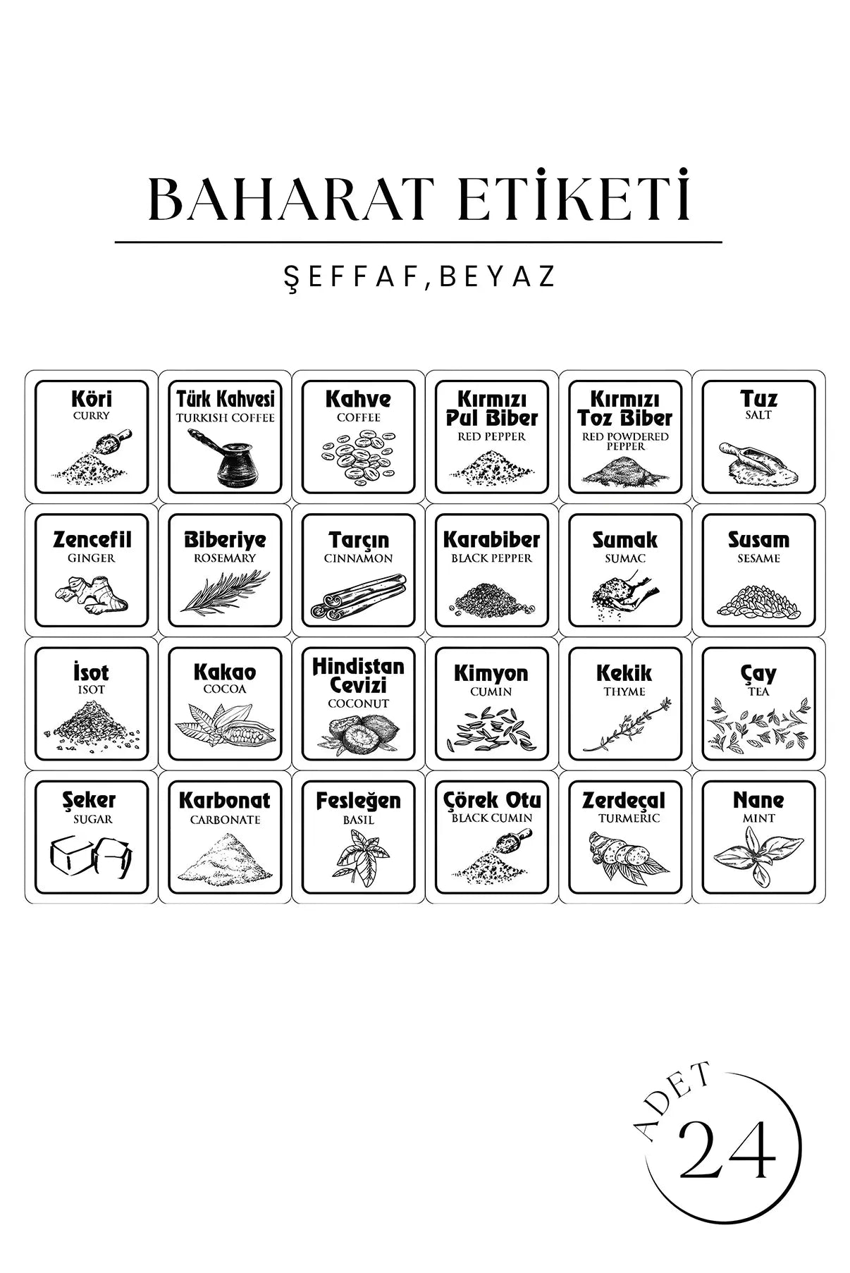 12 Li Büyük Boy Square Kare Saklama Kabı Seti 1205 ml Antrasit Etiketli Erzak Kavanoz Seti - Justyol