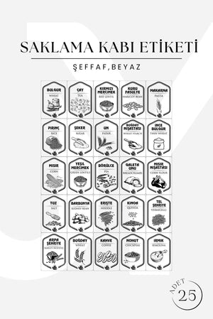 6'lı Mega Boy Etiketli Dikdörtgen Erzak Saklama Kabı Seti 3200ml Çay Şeker Saklama Kabı 3.2 Litre - Justyol