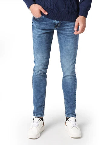 Jean Homme Slim Fit Effet Délavé – Coupe Ajustée Casual - JNS23WFDN22730TM1