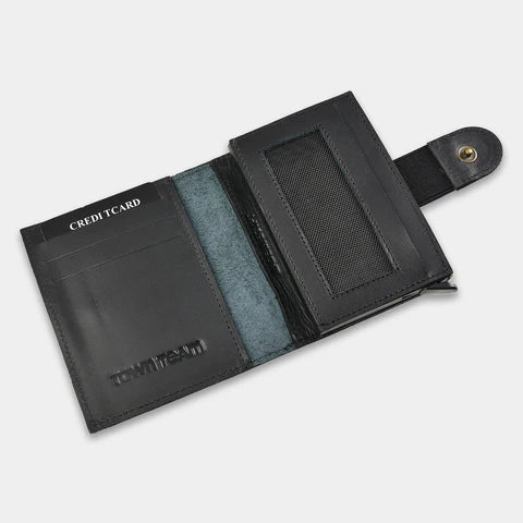 Portefeuille Homme Compact avec Porte-Cartes et Fermeture à Pression - WLT25GCBP57402TM1