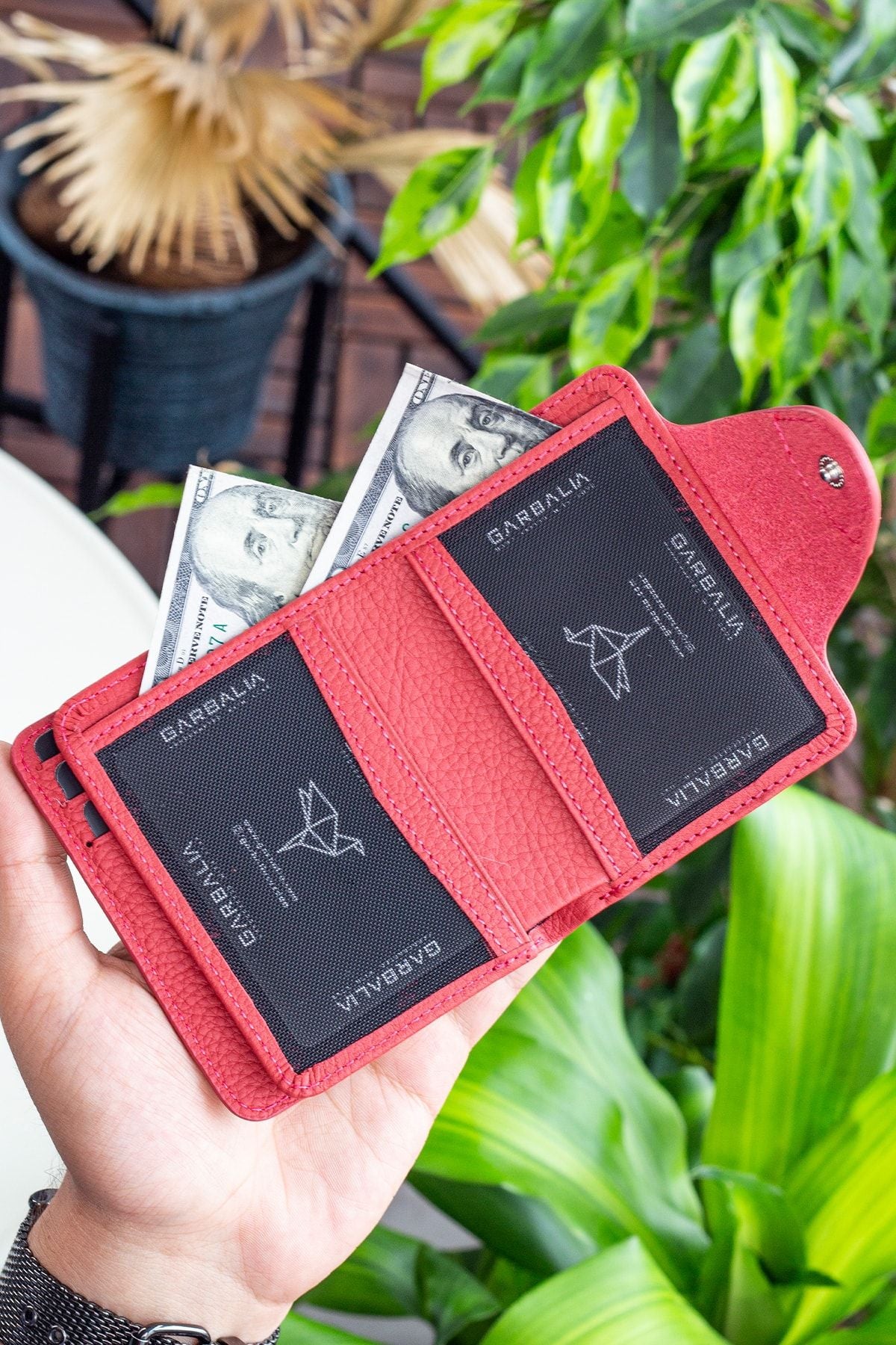 Luzern Hakiki Deri Ek Kartlıklı Mürdüm Unisex Cüzdan - Justyol