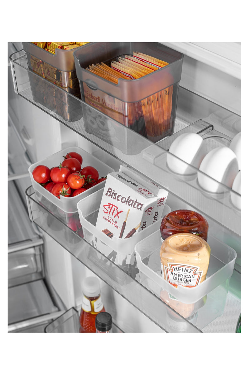 Lot de 6 Mini Boîtes de Rangement pour Réfrigérateur – 950 ml