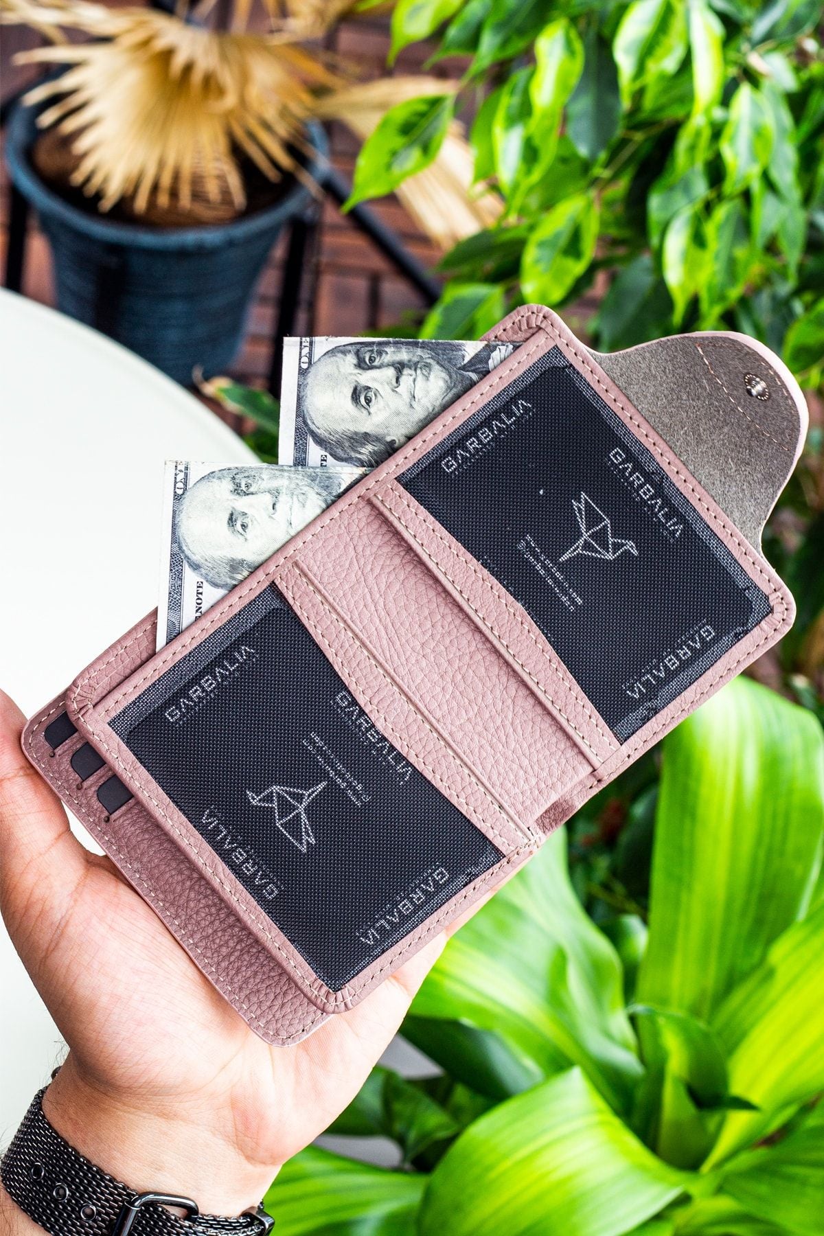 Luzern Hakiki Deri Ek Kartlıklı Mürdüm Unisex Cüzdan - Justyol