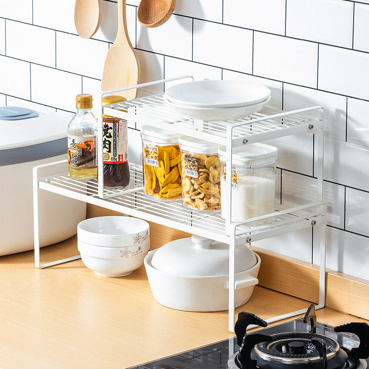 Étagère de Rangement en Métal (Taille S) - Organisateur de Cuisine et Placard Gain de Place - INOKHA