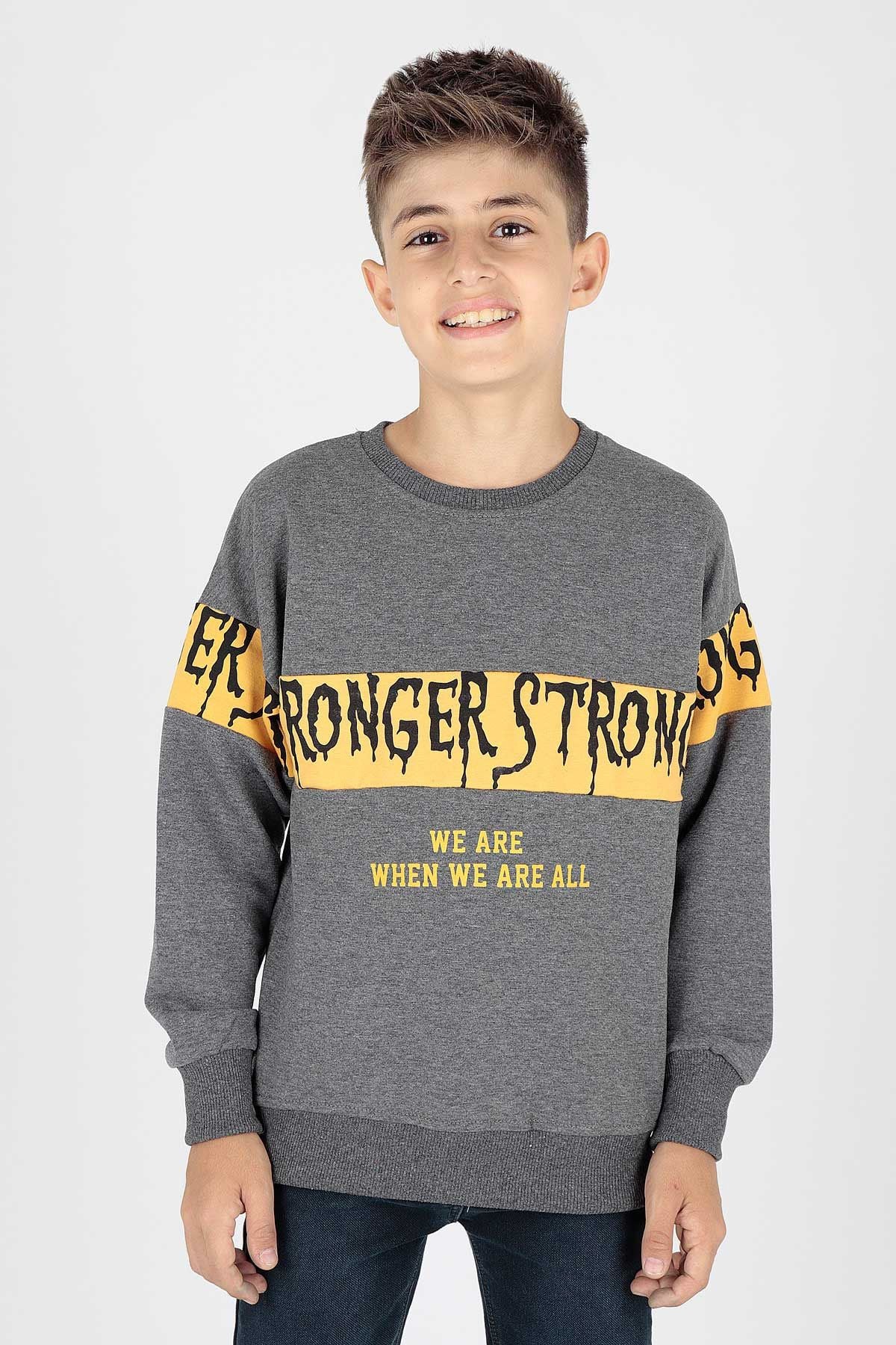 <tc>Sweat à imprimé Strong pour garçon Ahenk Kids AK15106</tc>