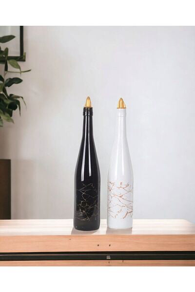 Black and White Oil Glass Bottles 750 cc-57978