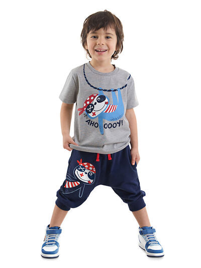 Ensemble t-shirt et short capri "Ahoy Koala" pour garçon