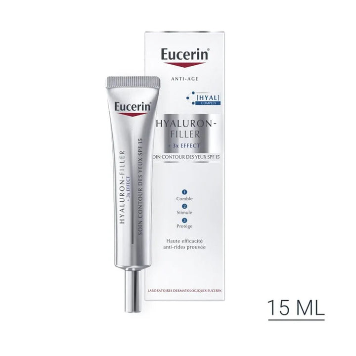 كريم محيط العين يوسيرين هيالورون فيلر +3x تأثير SPF15 – مضاد للتجاعيد وترطيب عميق