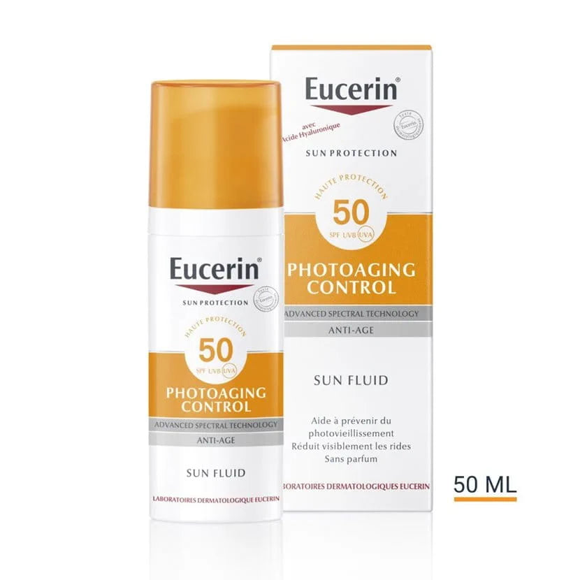 كريم يوسيرين Photoaging Control Sun Fluid SPF50+ للحماية من الشيخوخة الضوئية – 50 مل