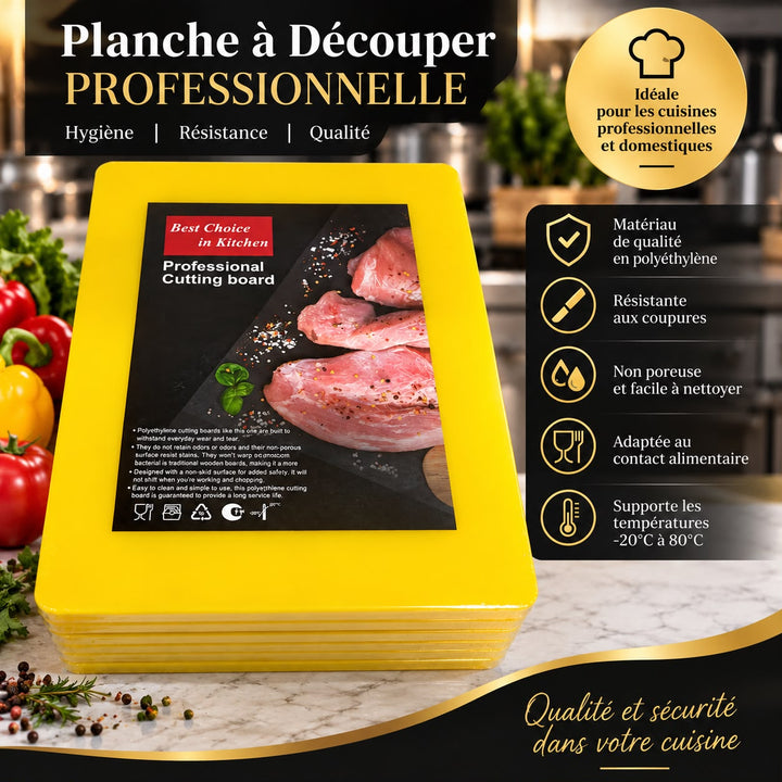 PLANCHE A DECOUPER JAUNE40X30X1