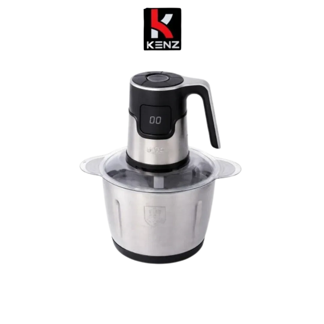 Kenz Hachoir Électrique-1000W-Bol Inox 3L+Bol en Verre-6 Vitesses-UD-9637 - Justyol