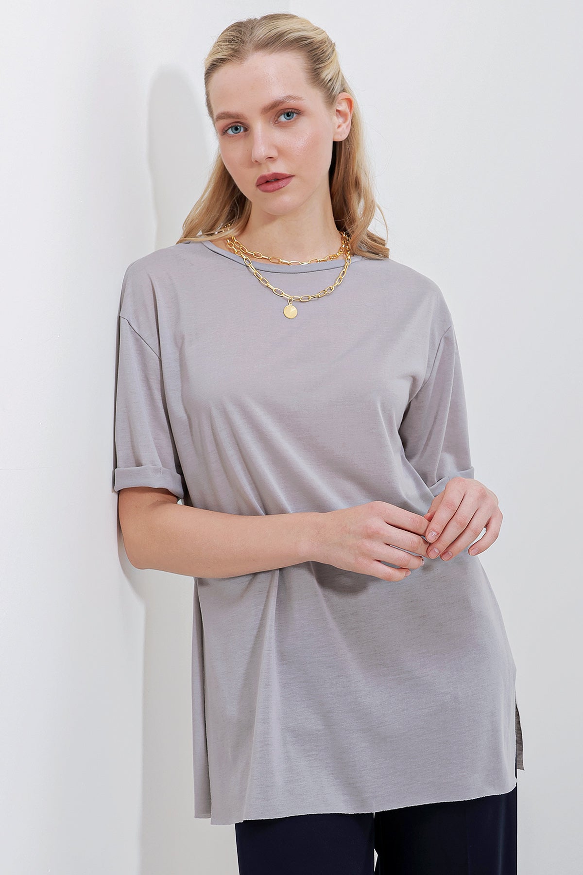 <tc>4123 t-shirt oversize à fentes</tc>