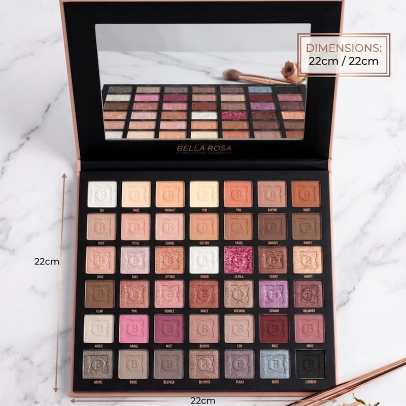 Palette de Fards à Paupières 42 Couleurs 22CM- Professionnelle, Haute pigmentation et Longue tenue