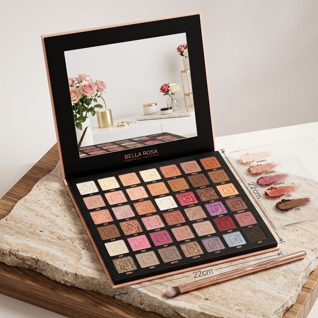 Palette de Fards à Paupières 42 Couleurs 22CM- Professionnelle, Haute pigmentation et Longue tenue