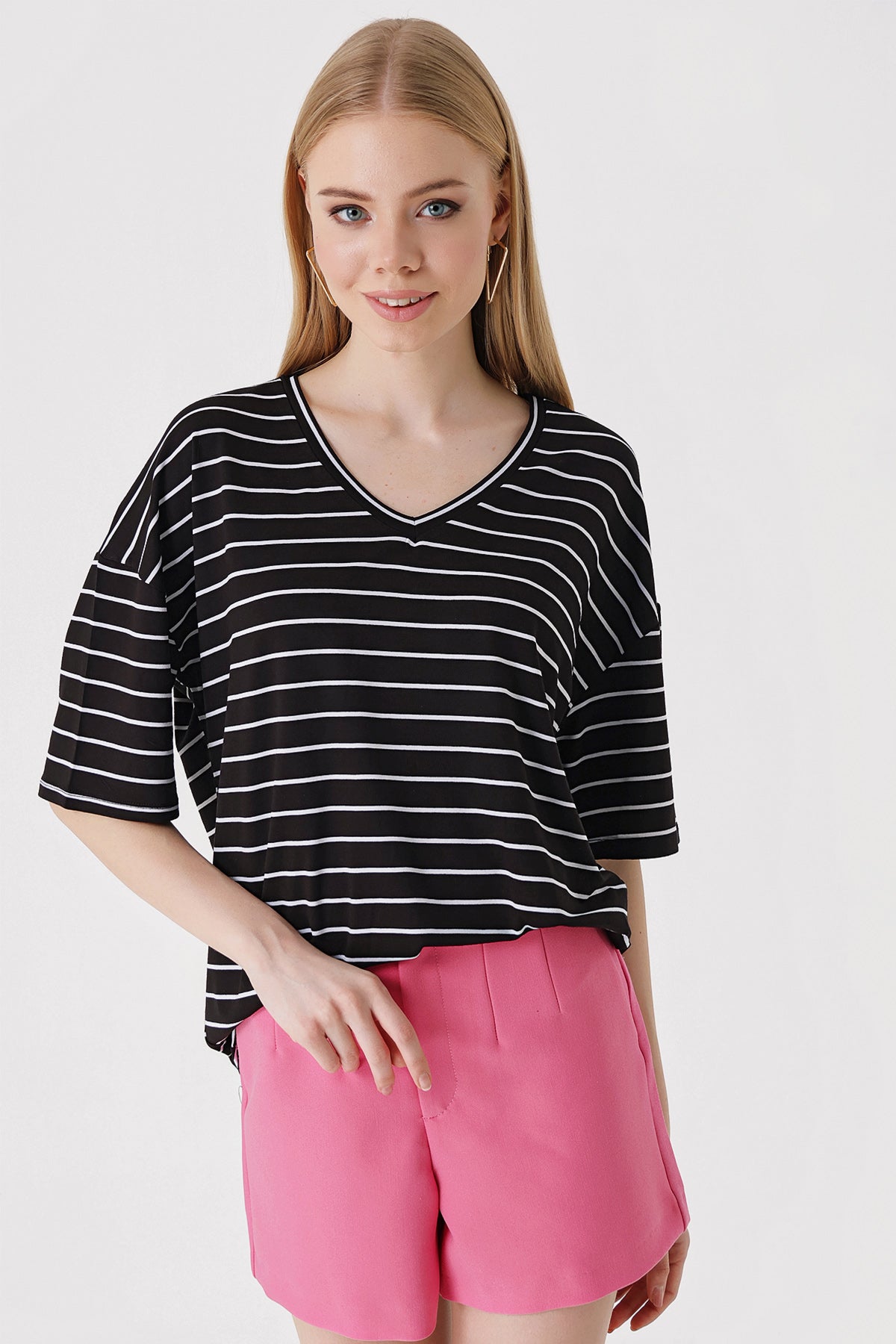 <tc>T-shirt oversize à rayures 4307</tc>