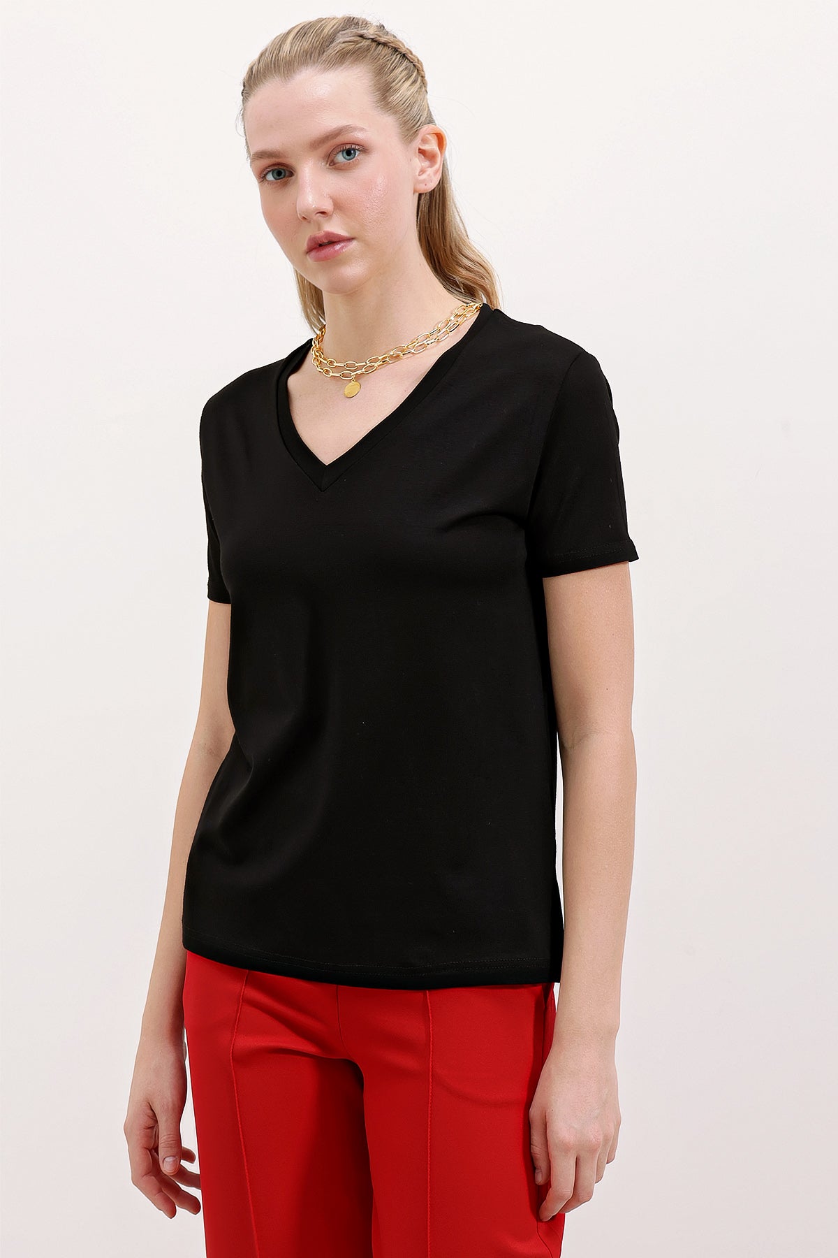 <tc>4315 t-shirt oversize à col en V</tc>