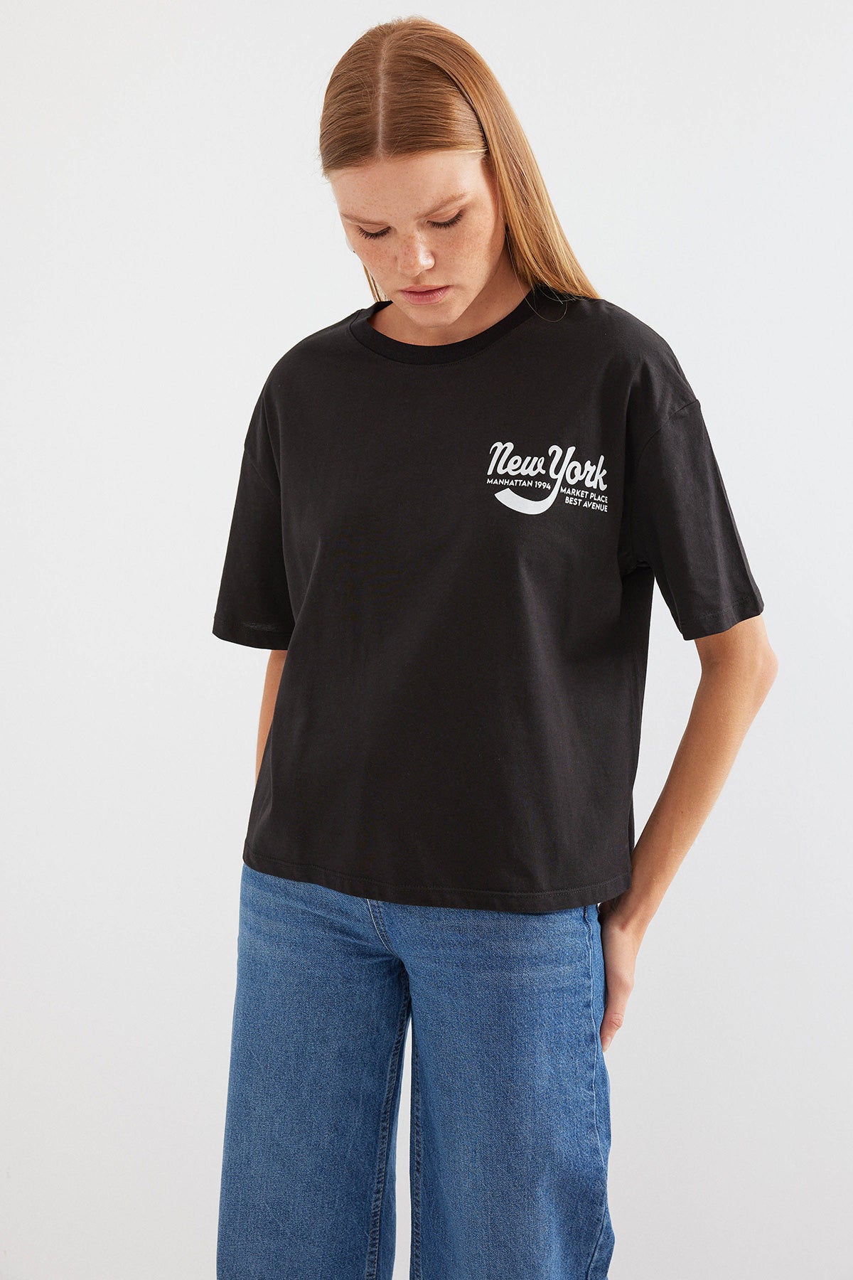 <tc>T-shirt basique à imprimé 4318</tc>