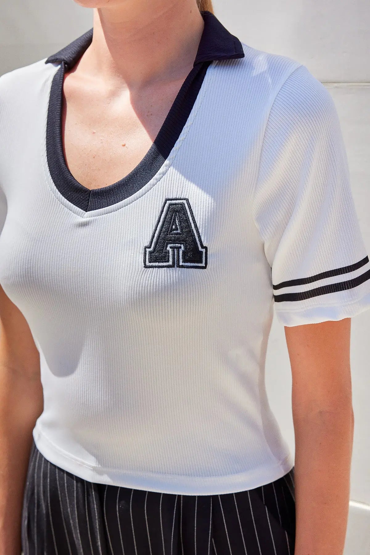 4320 polo yaka basic triko bluz - Justyol