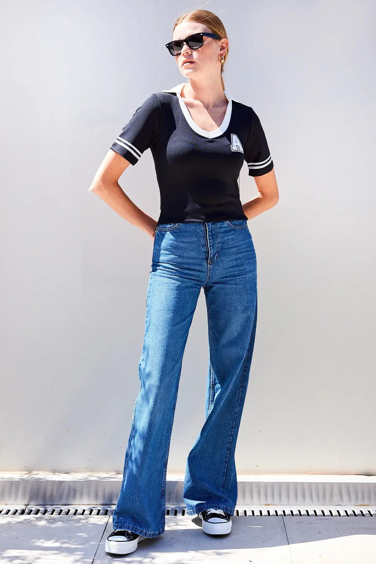 4320 polo yaka basic triko bluz - Justyol