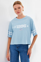 4322 t-shirt basique oversize imprimé