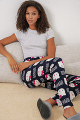 4323 desenli pijama alti