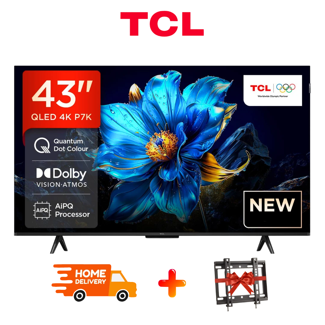 TV TCL 43″ QLED Google TV, technologie avancée pour une immersion totale dans vos contenus. Digitronics