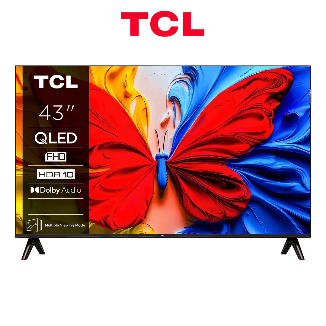 Tcl Smart Tv QLED FHD Google TV- 43S5K - Justyol