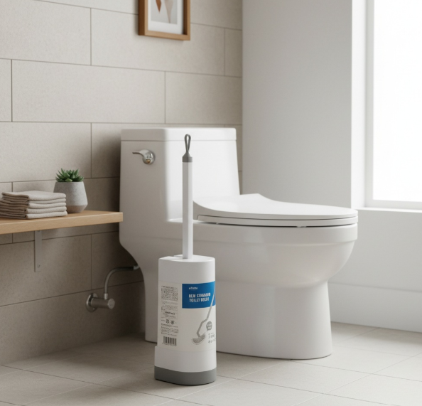 Brosse de toilette avec boîte – 90 × 115 × 397 mm