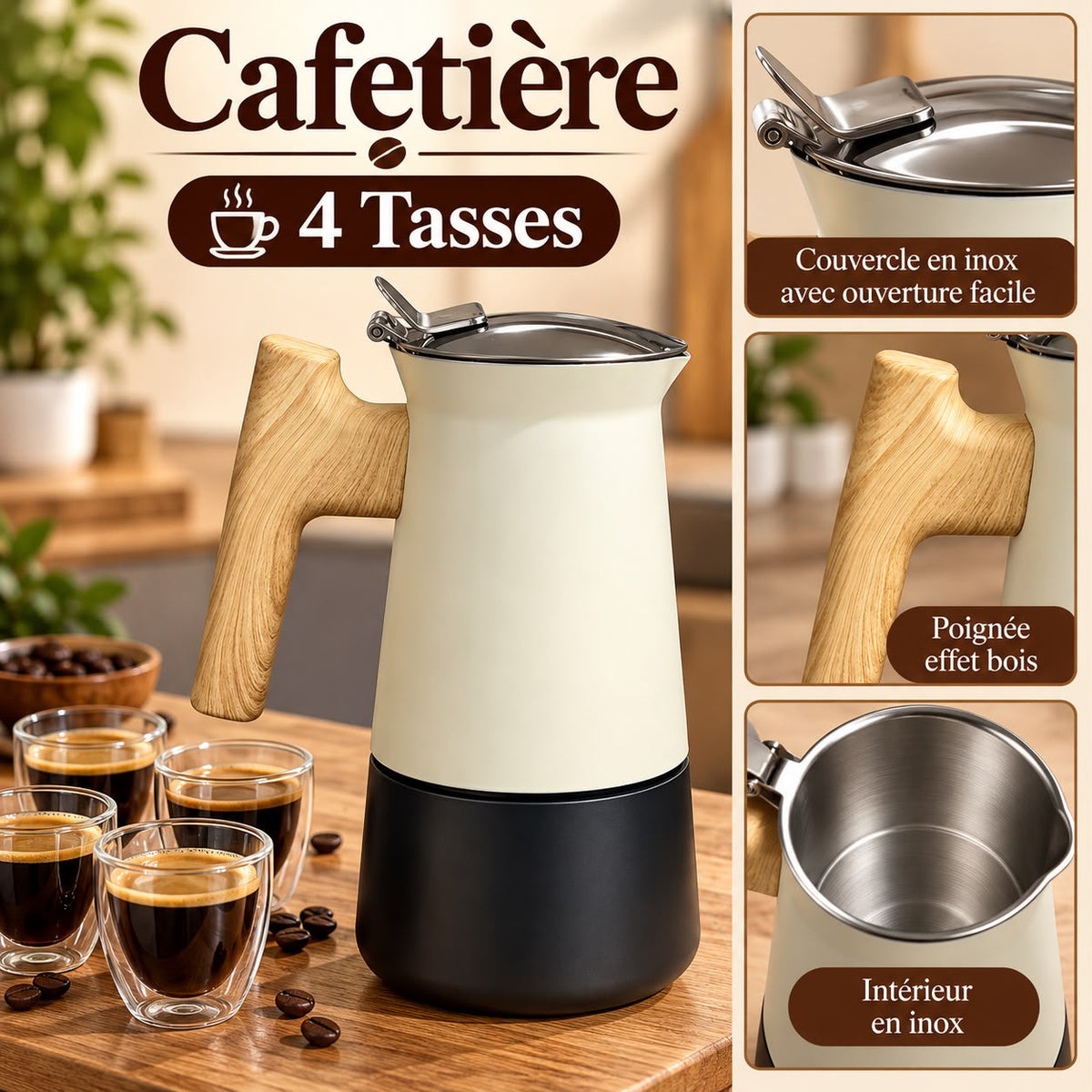 CAFETIERE 4 TASSE