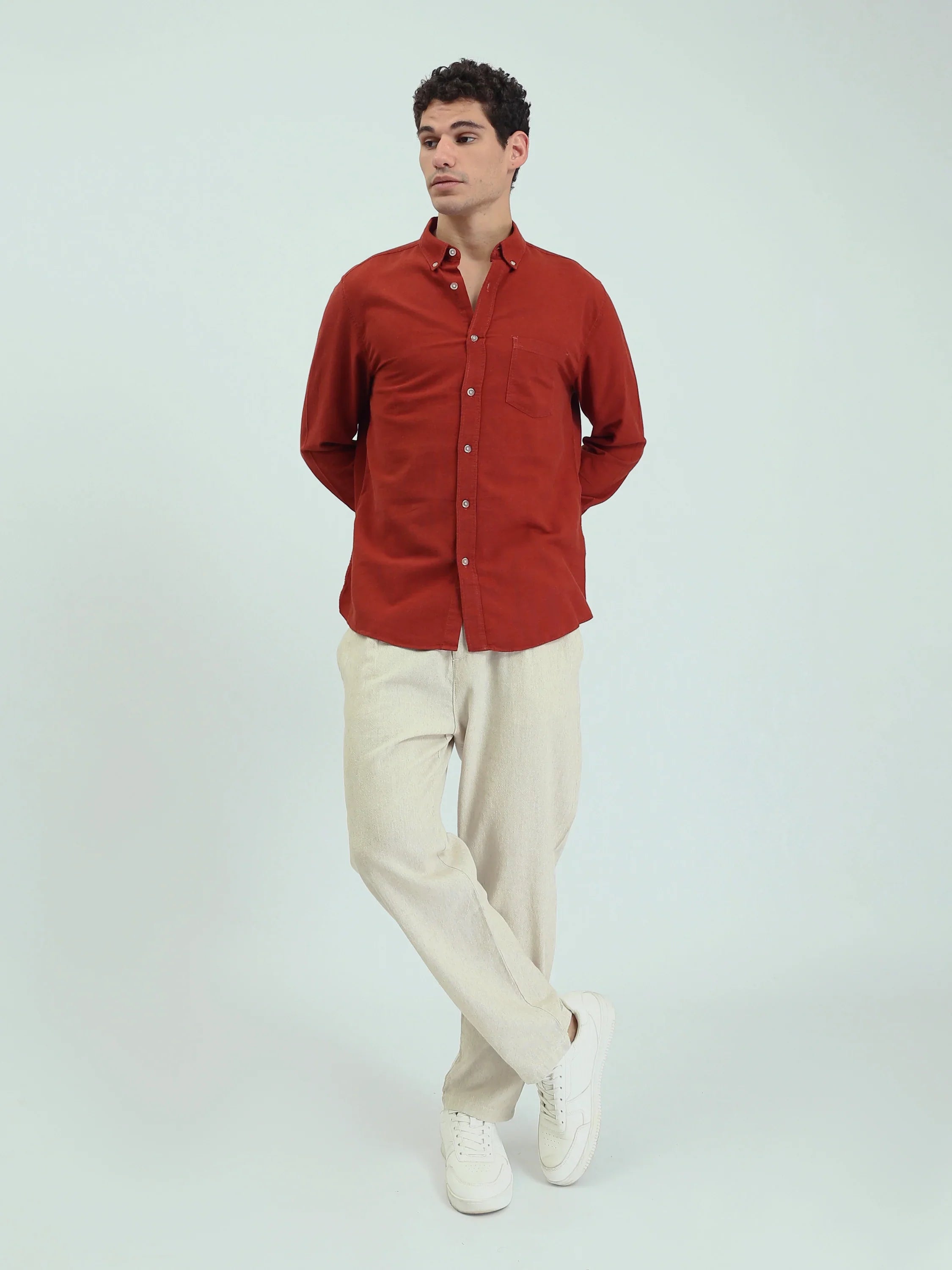 Chemise à manches longues pour homme - Élégance et confort - SHI24SECX19435TM1