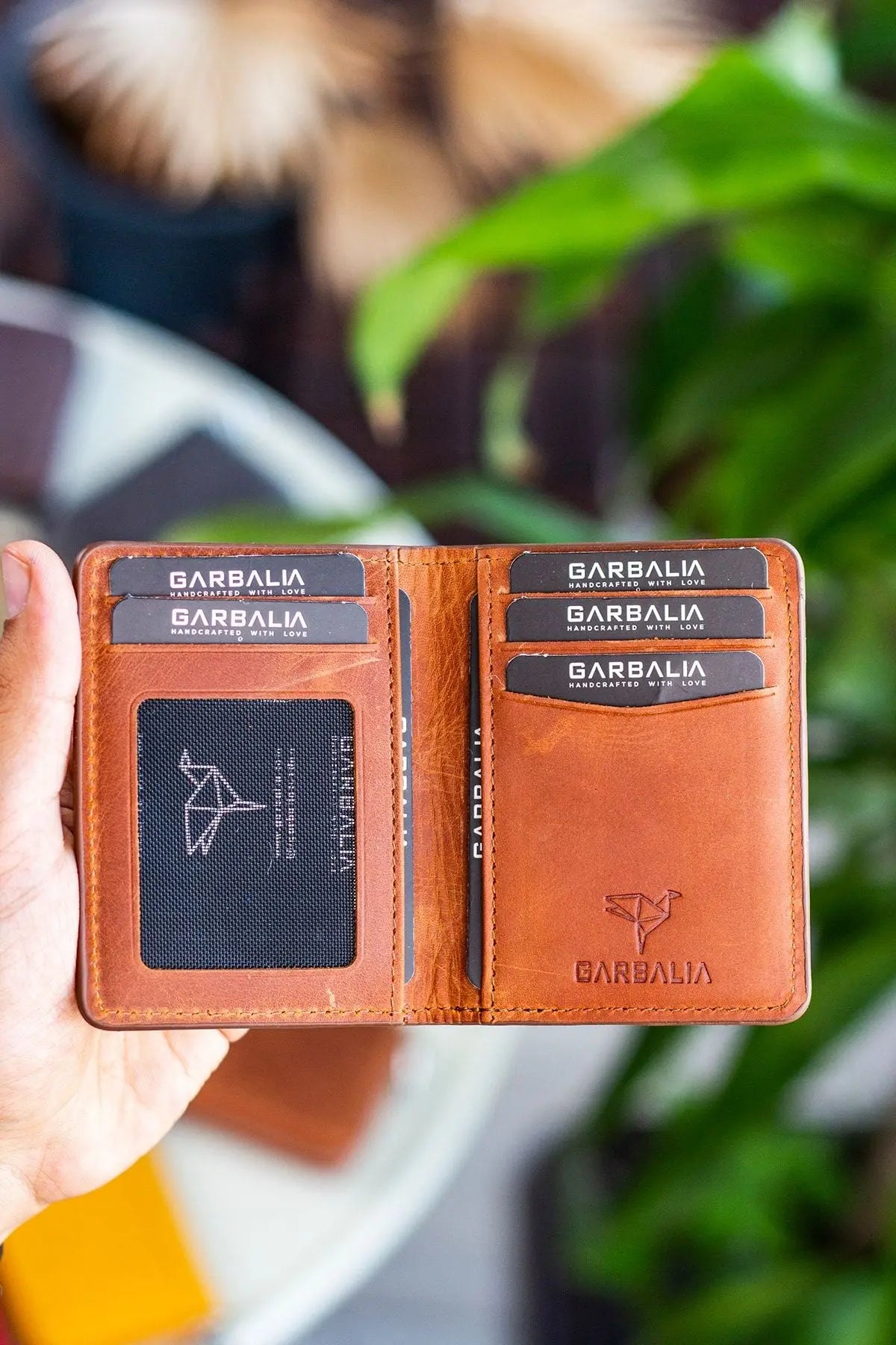 Nahita Hakiki Deri Slim Crazy Taba Kartlık Cüzdan - Justyol