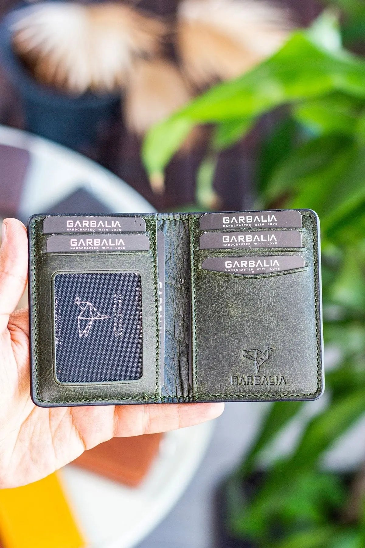 Nahita Hakiki Deri Slim Crazy Taba Kartlık Cüzdan - Justyol