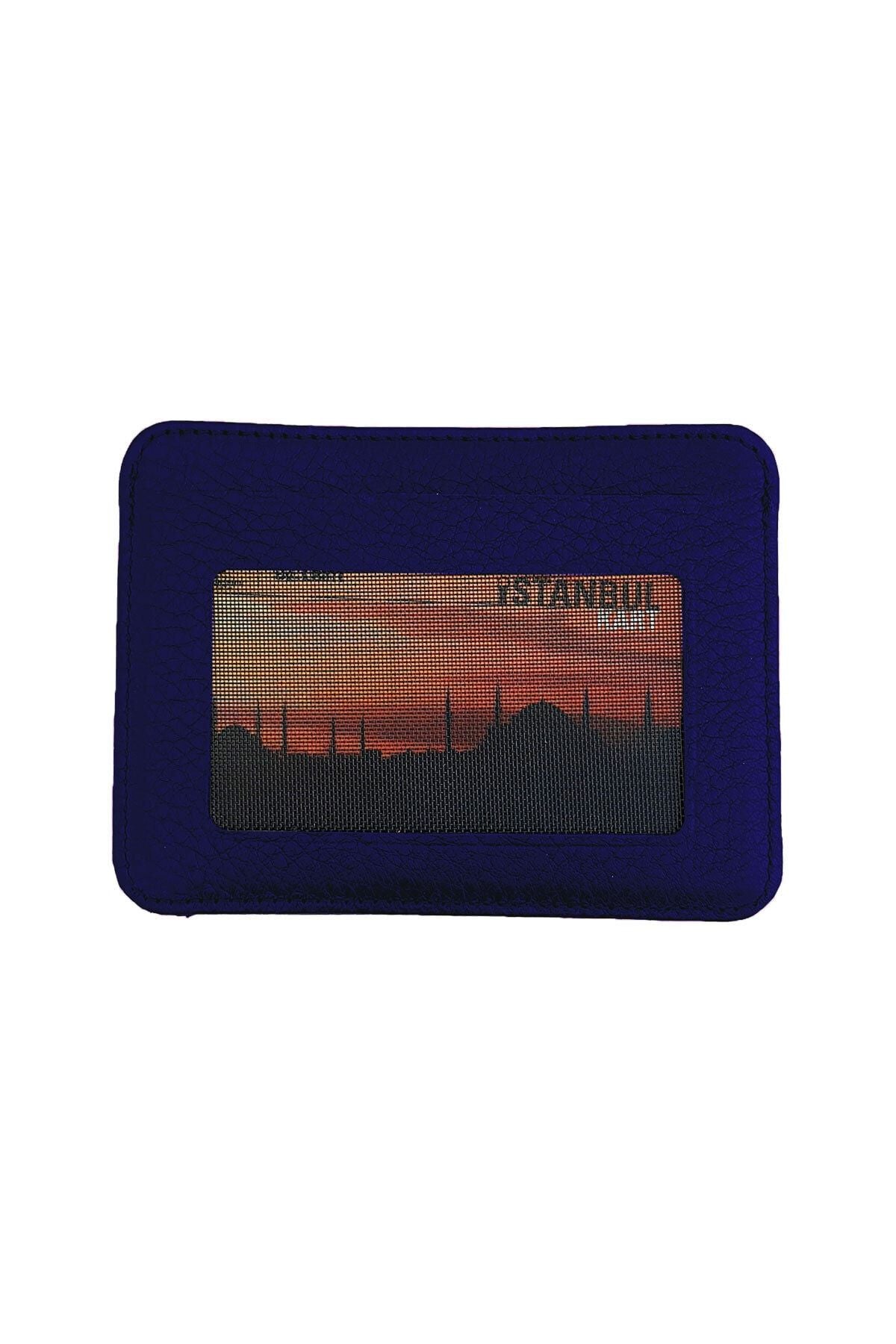 Shelby Hakiki Deri Kırmızı Kartlık Cüzdan - Justyol