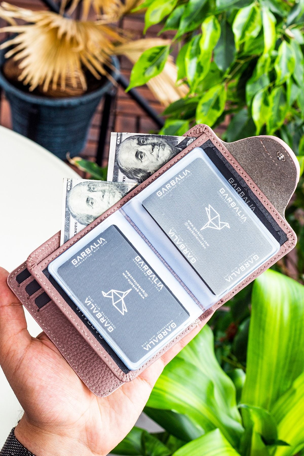 Luzern Hakiki Deri Ek Kartlıklı Mürdüm Unisex Cüzdan - Justyol