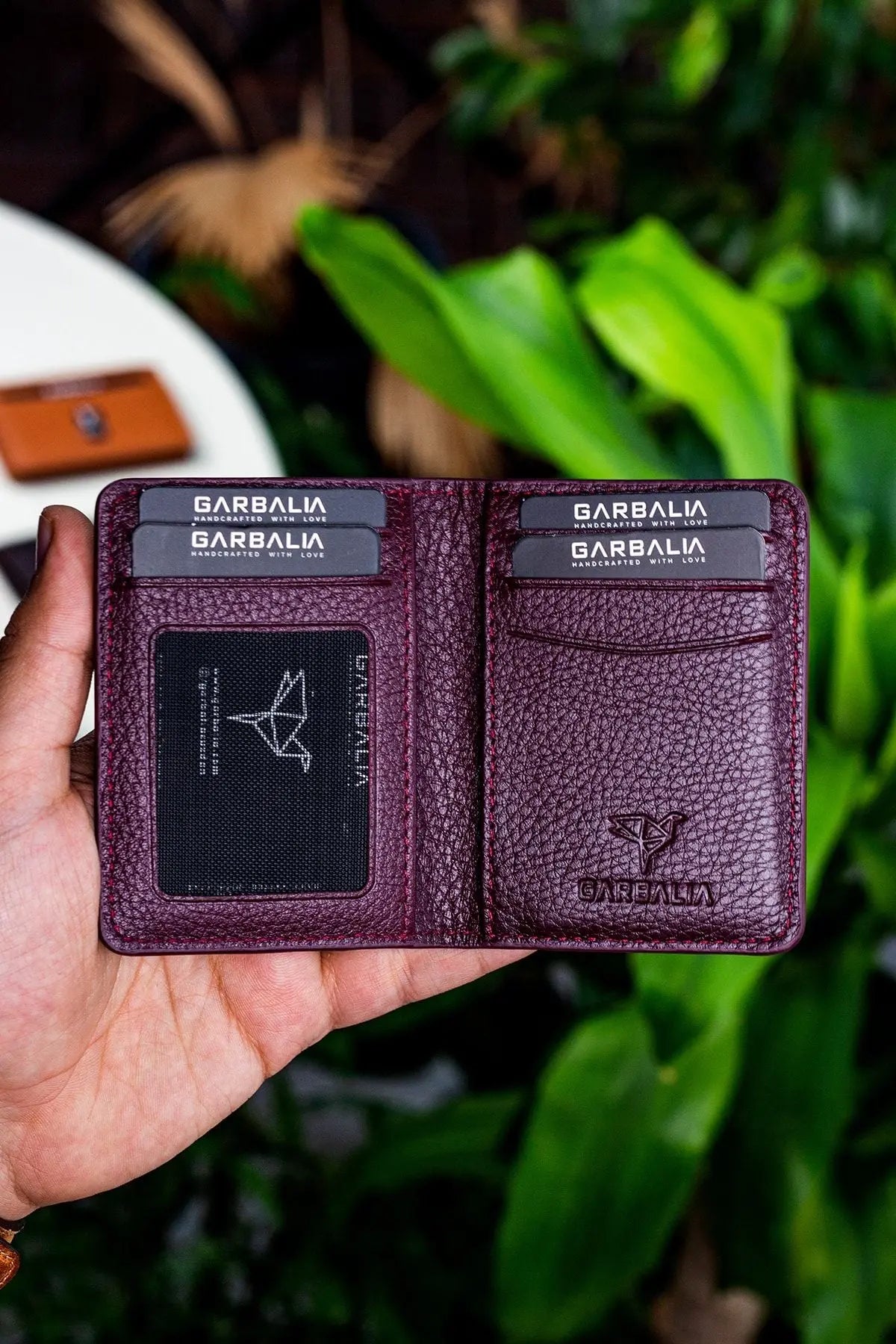 Nahita Hakiki Deri Slim Crazy Taba Kartlık Cüzdan - Justyol