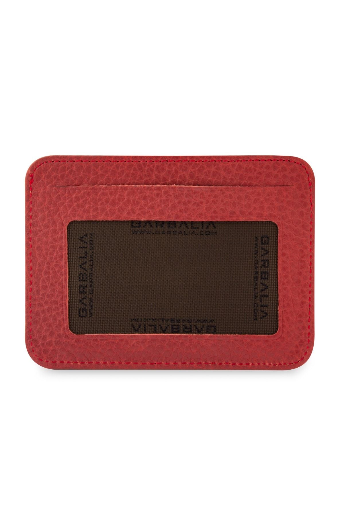 Shelby Hakiki Deri Kırmızı Kartlık Cüzdan - Justyol