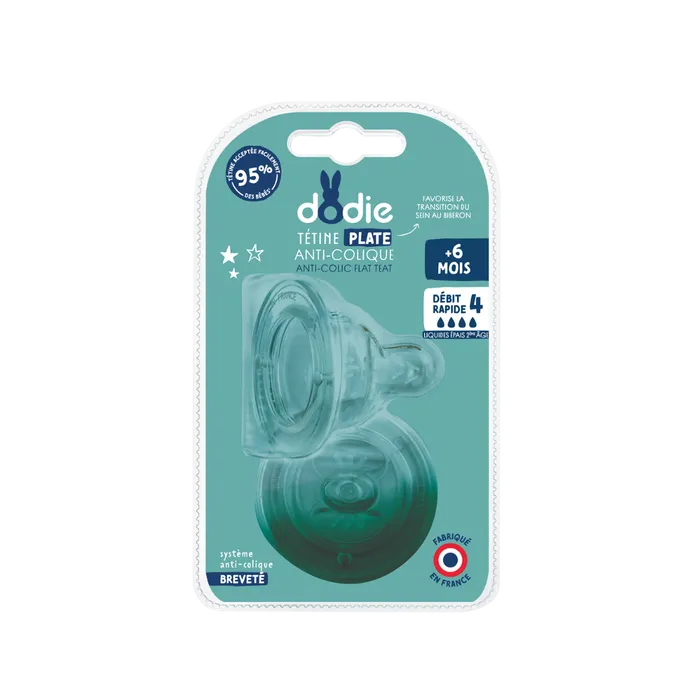 DODIE TETINE INI+ ANTI COLIQUE D4 +6M LIQUIDE EPAIS X2 0454/6378
