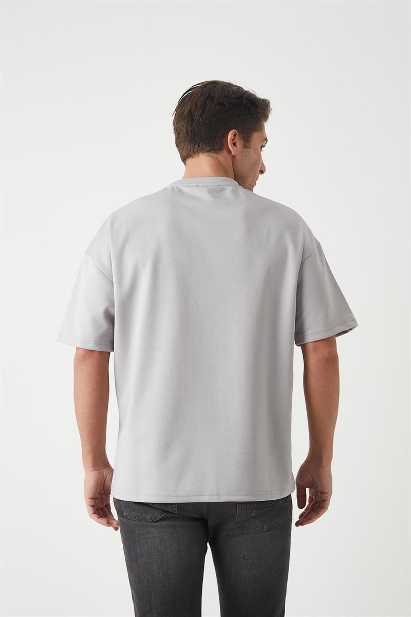 T-Shirt Homme Oversize à Empiècements Modernes
