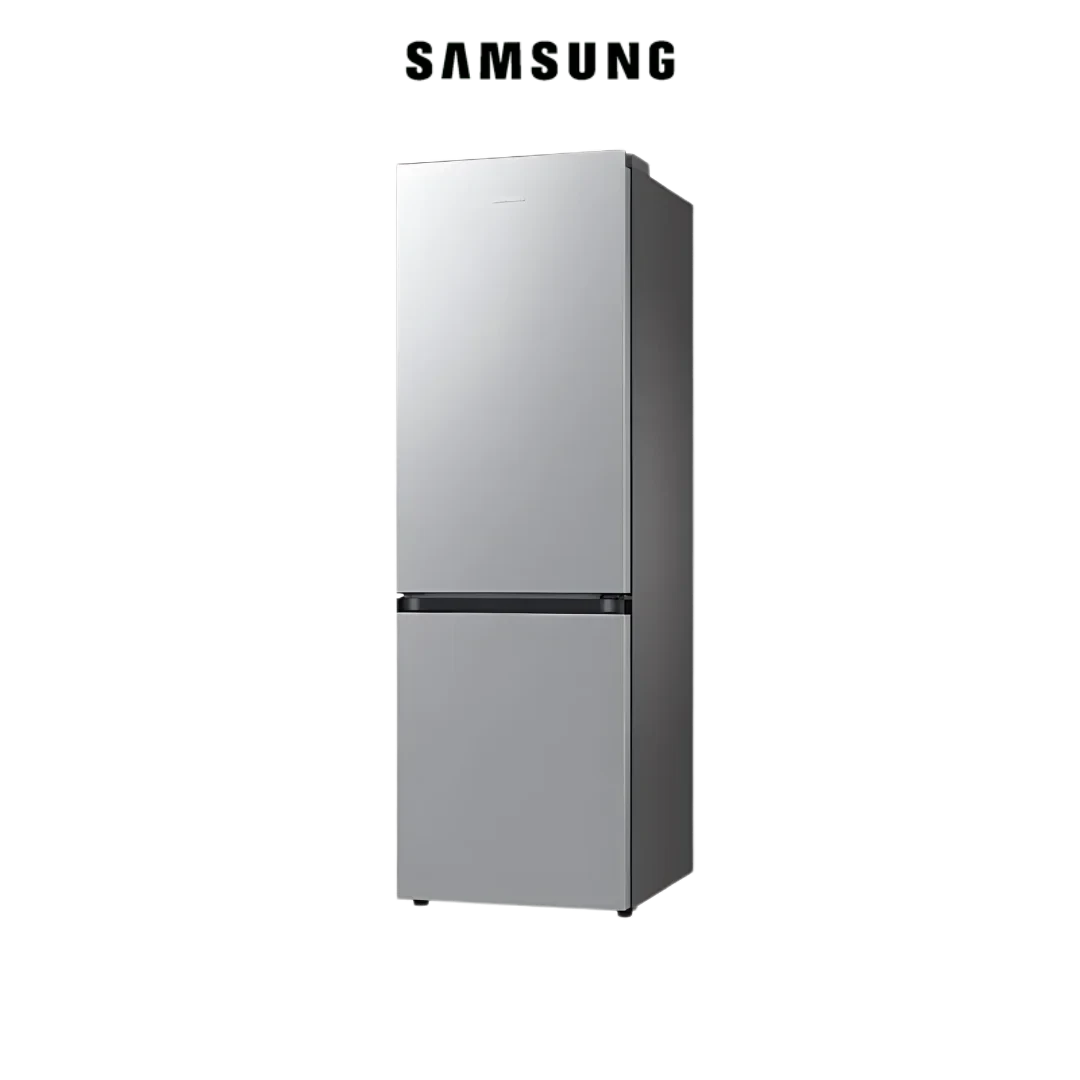 Réfrigérateur Samsung 300–399 L No Frost, inox, congélateur en bas, stockage pratique et design moderne. Digitronics
