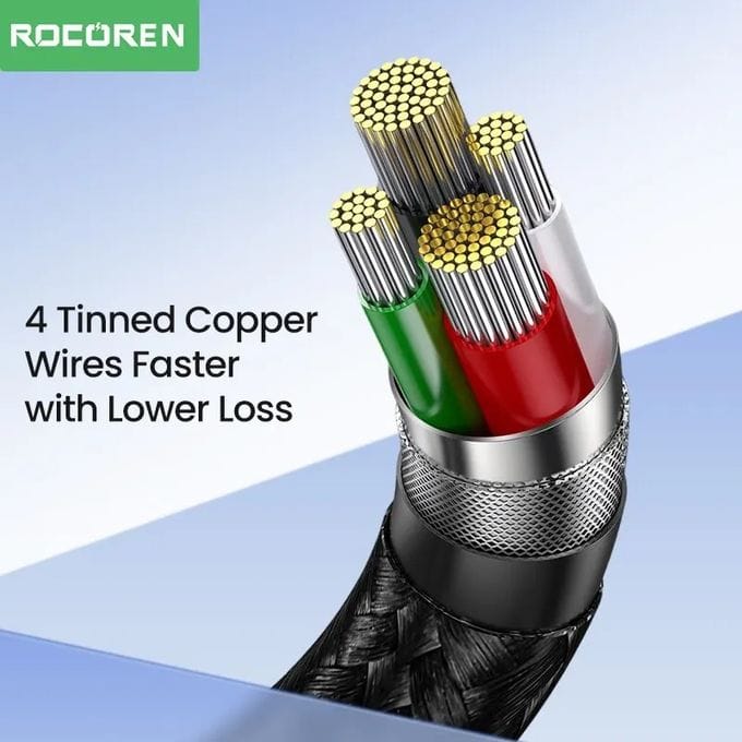 Câble de charge 3 en 1 ROCOREN - 3.5A - 1.2m