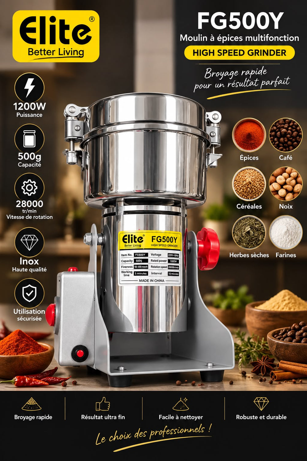 MOULIN A EPICE 500G
