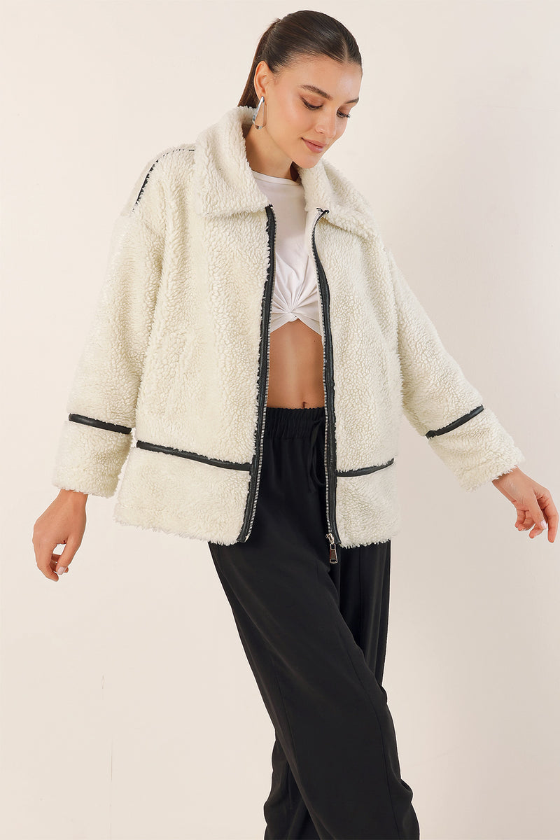 Veste Teddy Doublée Femme