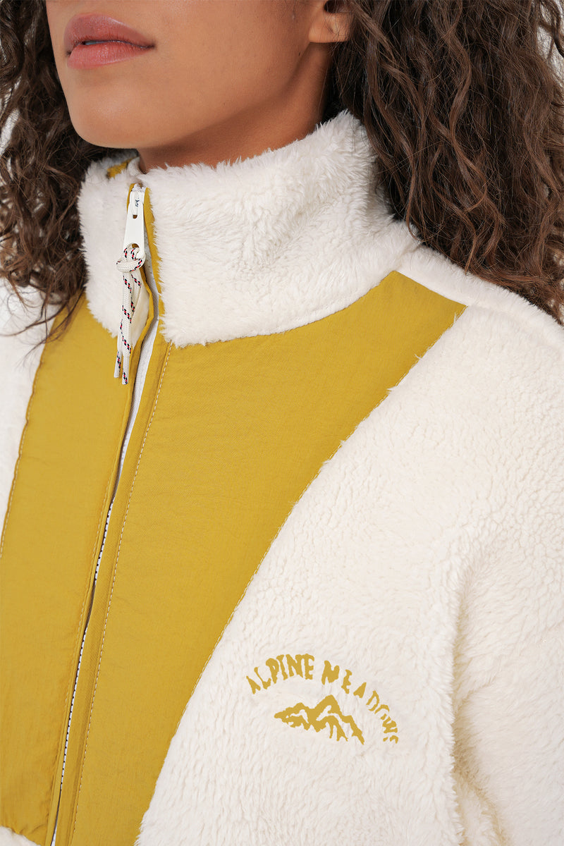 Veste en peluche à fermeture éclair pour femme