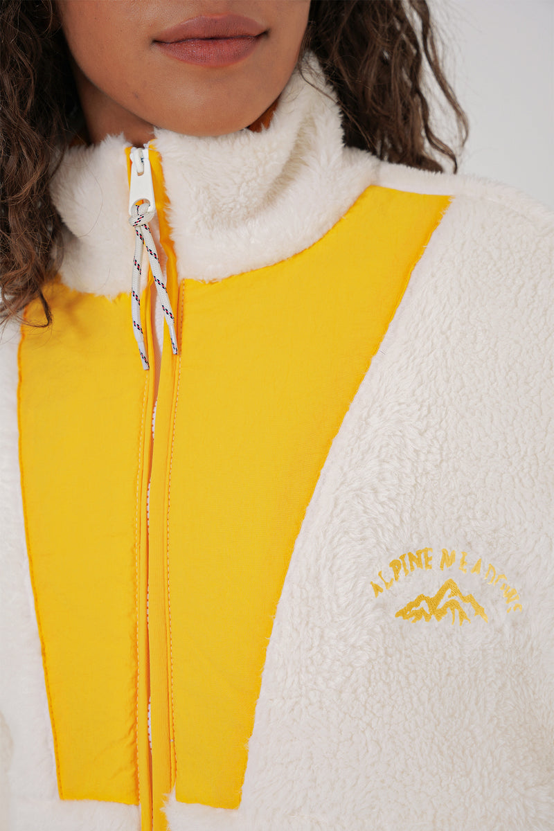 Veste en peluche à fermeture éclair pour femme