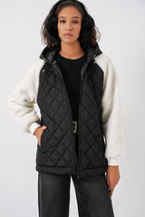 <tc>Manteau matelassé avec manches en peluche 5201</tc>