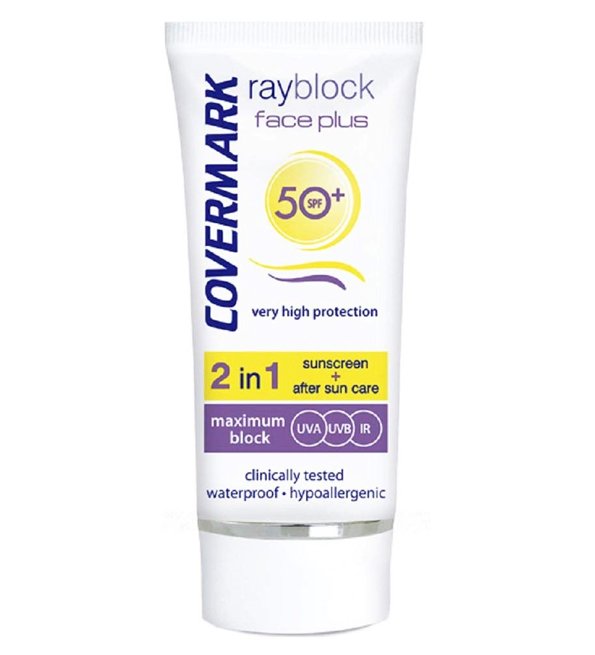 كريم كوفرمارك Rayblock Face Plus SPF50+ واقي شمس عالي الحماية – 50 مل