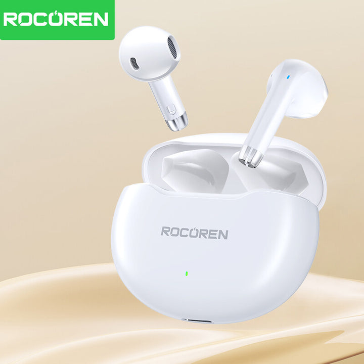 سماعات Rocoren Echo R01 بلوتوث 5.3 لاسلكية مع علبة شحن