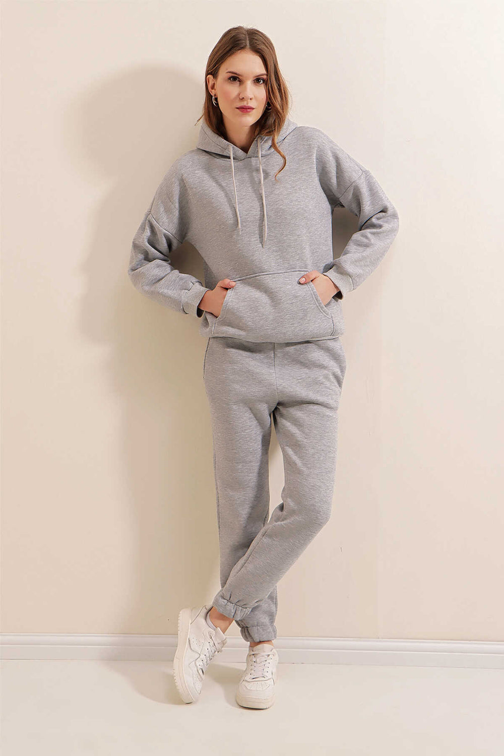 Ensemble Survêtement Oversize à Capuche 3 Fils