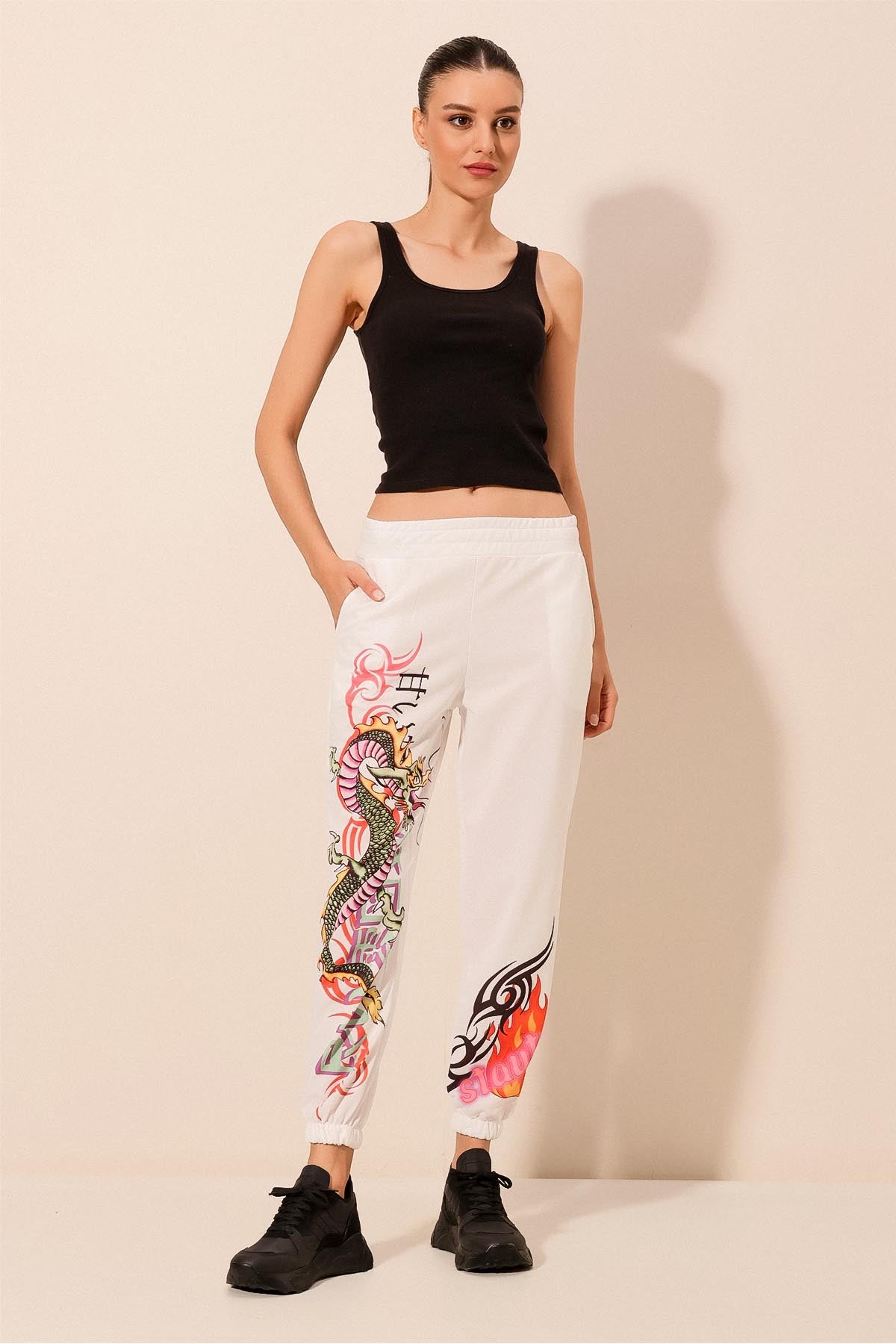 <tc>Pantalon de jogging à motifs 55437</tc>