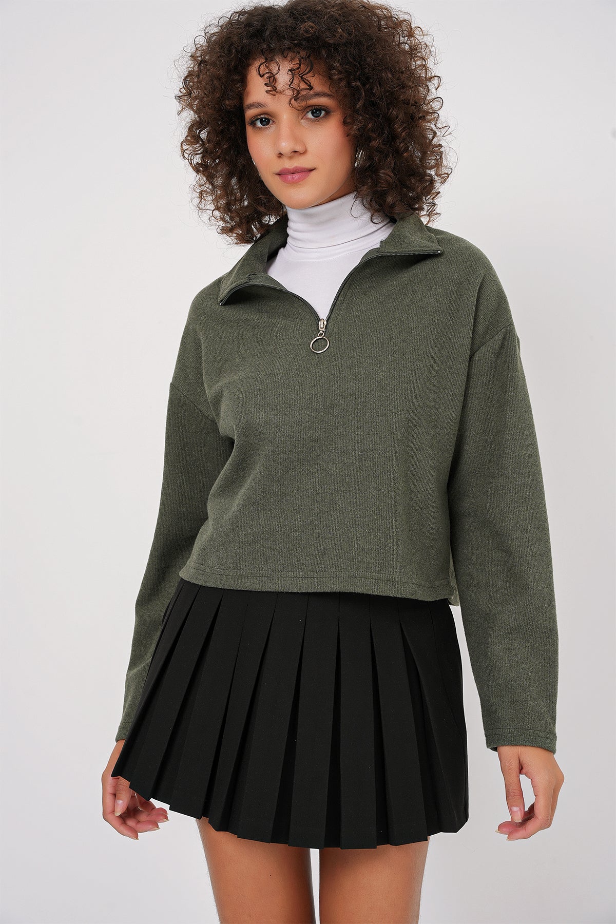 <tc>Sweatshirt à col zippé 55449.</tc>